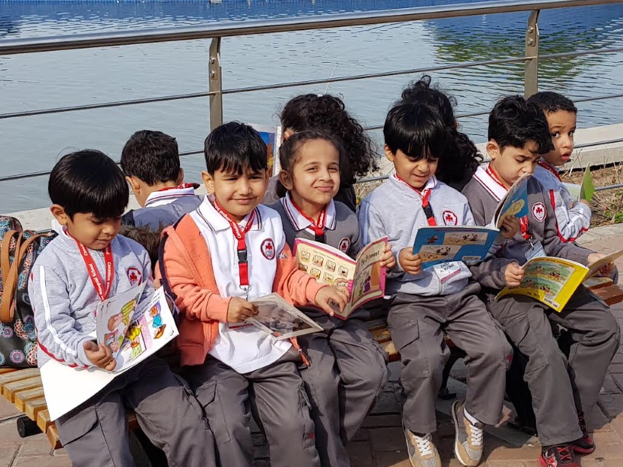 Canadian Bilingual School Kuwait students on a 2019 school trip, photo 1