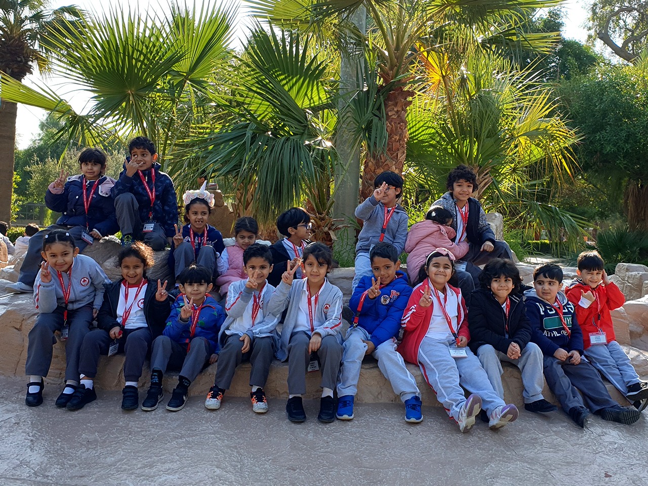 Canadian Bilingual School Kuwait students on a 2019 school trip, photo 2