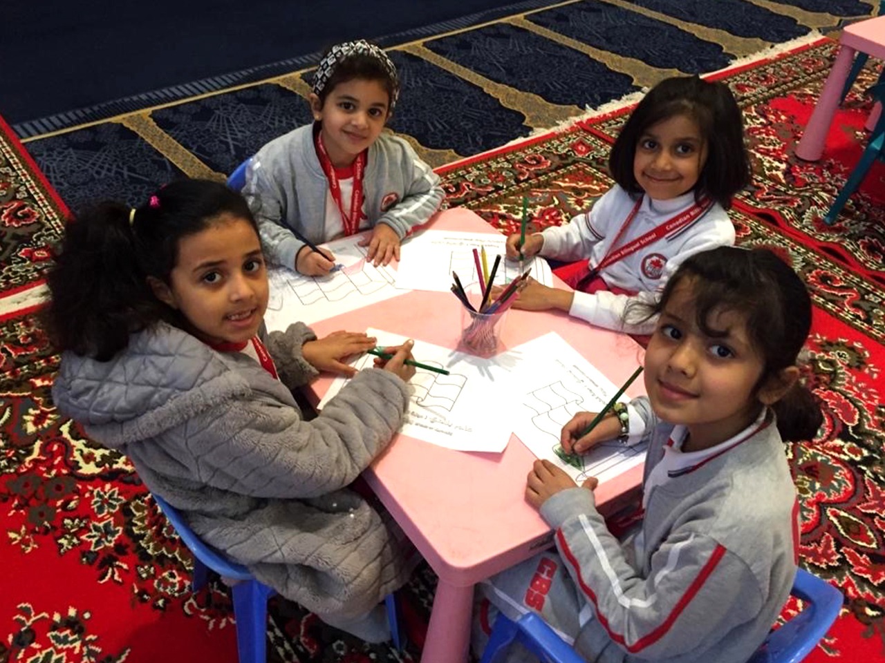 Canadian Bilingual School Kuwait students on a 2020 school trip, photo 1